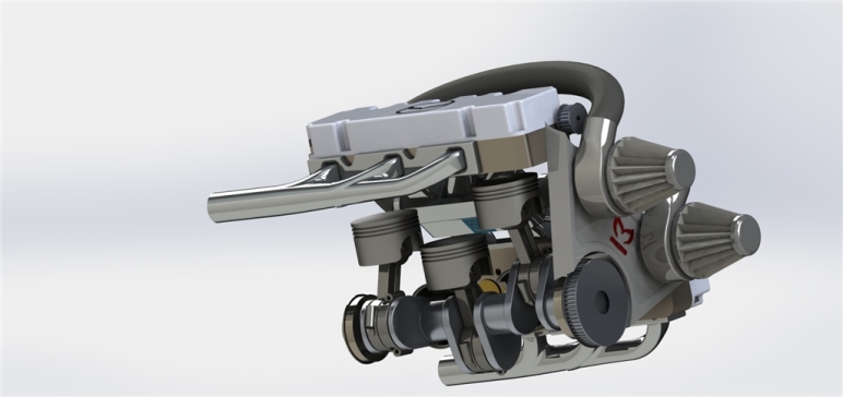 35.LMazdaV6发动机模型3D图纸Solidworks设计